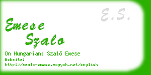 emese szalo business card